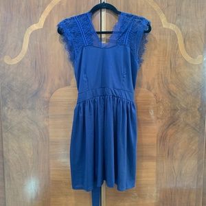 Blue Acesnug dress